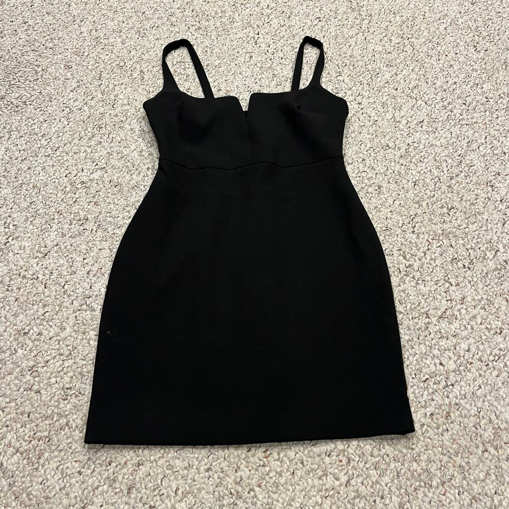 Likely Black Mini Dress with Sweetheart Neckline